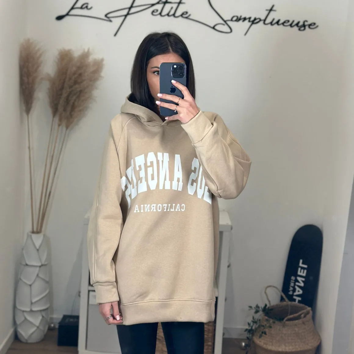 sweat_a_capuche_los_angel_2.webp SWEAT A CAPUCHE LOS ANGELES BEIGE