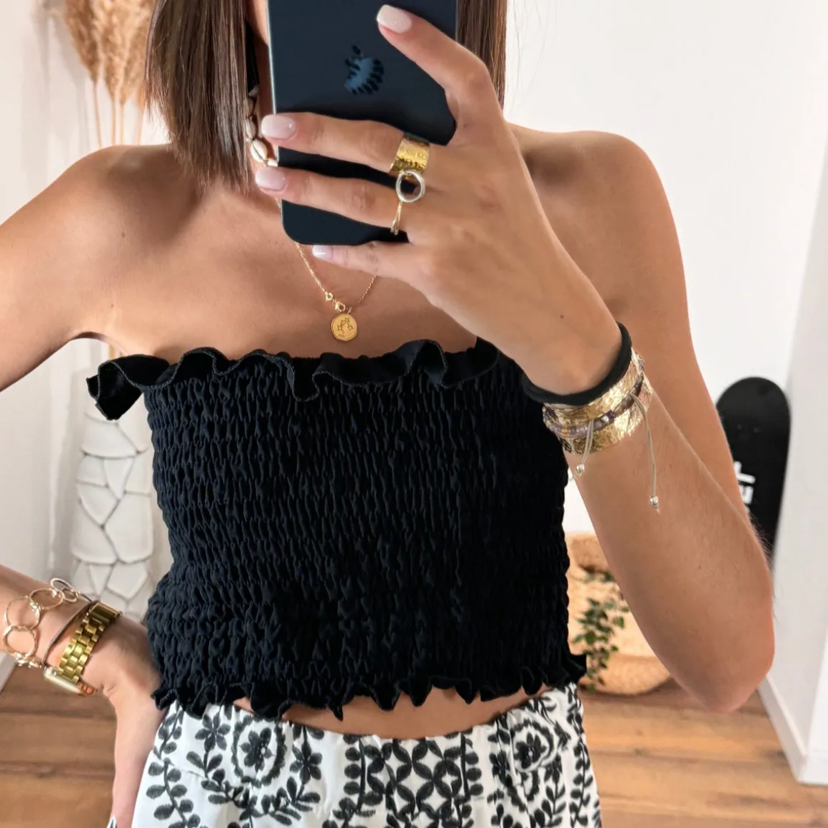 TOP BANDEAU NOIR