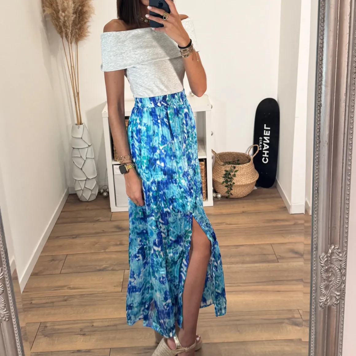 TOP BARDOT GREIGE ERYA