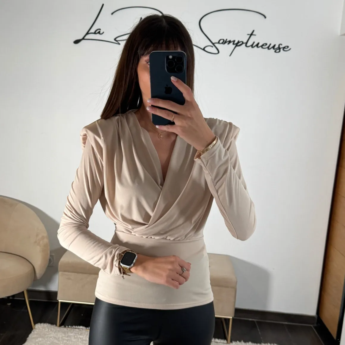 TOP EPAULETTES BEIGE EDGAR