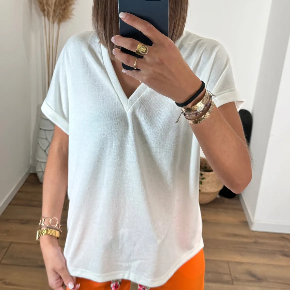T-SHIRT ECRU NAEL